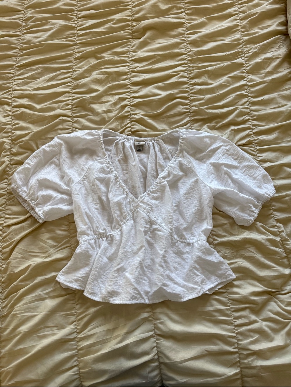 A New Day White Puff Sleeve Blouse